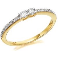 U&Me 9ct Gold Diamond Ring - 20pts - EXCLUSIVE - D6931-K