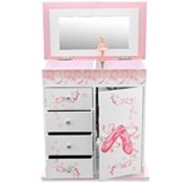 Pink Ballet Shoes Musical Jewellery Box - P5612