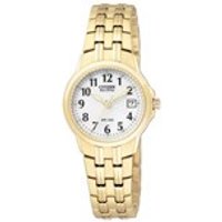 Citizen EW1542-59A Gold Plated Eco-Drive Bracelet Watch - W9209