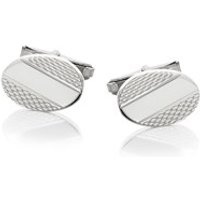 Sterling Silver Diamond Design Cufflinks - A5309