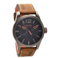 Hugo Boss Orange 1513240 Paris Chronograph Brown Leather Strap Watch - W4551