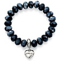 Fiorelli B4190 Blue Crystal And Heart Charm Expanding Bracelet - J8268