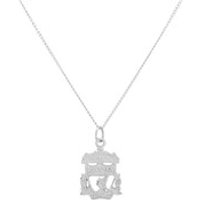 Sterling Silver Liverpool FC Crest Pendant And Chain - J2202