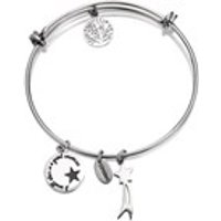 Coco88 Celestial Expandable Stainless Steel Star Bangle - J7619