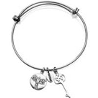 Coco88 Sense Expandable Stainless Steel Dragonfly And Key Bangle - J7646