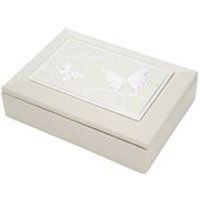 Sophia Butterfly Cream Jewellery Box - P5619