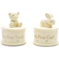 Bambino Teddy And Bunny First Tooth And Curl Boxes - EXCLUSIVE - P7735