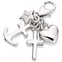 Tingle SCH220 Silver Faith, Hope And Charity Karab Clasp Charm - F8048