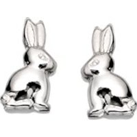 Silver Rabbit Andralok Earrings - 8mm - F9946
