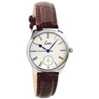 Limit 6549.01 Stainless Steel Brown Leather Strap Watch - W7760