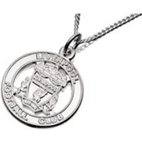 Sterling Silver Liverpool FC Crest Pendant And Chain - J2203