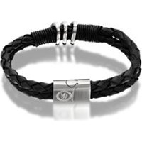 Leather And Stainless Steel Chelsea FC Bracelet - J2484