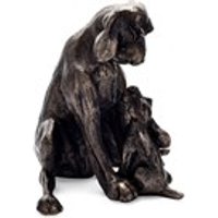 Frith Sculpture HD048 Amber With Pup - P5197