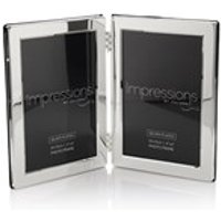 Impressions Silver Plated Double Photo Frame - P9148