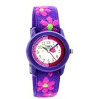 Timex T89022 Children's Time Teacher Elasticated Flower Strap Watch - W0117