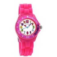 Tikkers TK0011 Coloured Hours Pink Silicon Strap Watch - W0152
