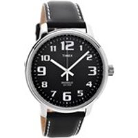 Timex T28071 Easy Reader Indiglo Black Leather Strap Watch - W0441