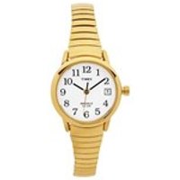 Timex T2H351 Gold Plated Indiglo Expanding Bracelet Watch - W0459