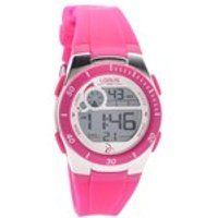 Lorus R2383KX9 Chronograph LCD Pink Resin Strap Watch - W5839
