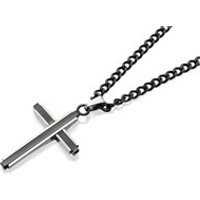 Police PJ25695PSB/01 Glaze Stainless Steel Cross And Chain - A98110