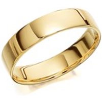 9ct Gold Flat Court Wedding Ring - 5mm - R5705-U