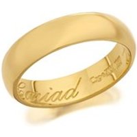 Clogau 9ct Gold Cariad Windsor Wedding Ring - 5mm - R4891-T