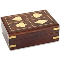 Harvey Makin Playing Cards In Wooden Box - A1815