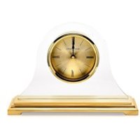 London Clock Gilt Glass Napoleon Mantel Clock - C1704