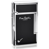 Pierre Cardin Chrome And Black Flint Pipe Lighter - A2857