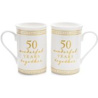 Amore 50 Wonderful Years Anniversary Mug Set - P71123