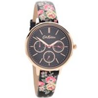 Cath Kidston CKL003BRG Kingswood Rose Chronograph Leather Strap Watch - W5636