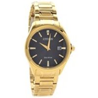 Citizen AU1052-50E Gold Plated Eco-Drive Bracelet Watch - W38104