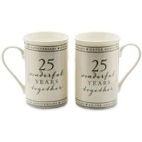 Amore 25 Wonderful Years Anniversary Mug Set - P71121