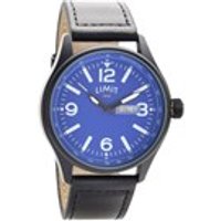 Limit 5622.01 Blue Dial Black Leather Strap Watch - W7792