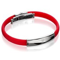 Stainless Steel And Silicon Liverpool FC Crest Bracelet - J2283
