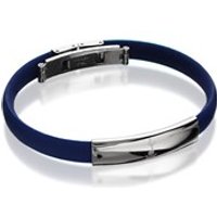 Stainless Steel And Silicon Tottenham Hotspur FC Crest Bracelet - J2786