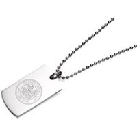 Stainless Steel Celtic FC Dog Tag Pendant And Chain - J2916