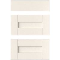 IT Kitchens Brookfield Textured Ivory Style Shaker Drawer Front (W)500mm Set Of 3