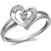 My Diamonds Silver Diamond Heart Ring - EXCLUSIVE - D9932-J