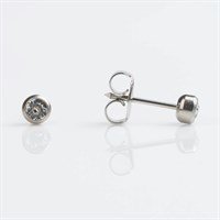 Titanium Crystal Ear Piercing Studs - 4mm - S7531