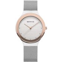 Bering Rose Coloured Case Crystal Mesh Strap Watch - W7470