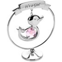 Crystocraft It's A Girl Ornament - P7723