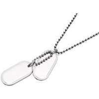 Fred Bennett Sterling Silver Double Dog Tags - EXCLUSIVE - A3756
