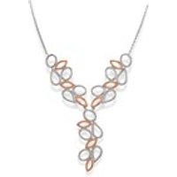 Fiorelli N4074 Silver And Rose Gold Plated Necklet - F6623