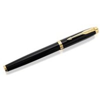 Parker 1931652 IM Black And Gold Trim Fountain Pen - A2322