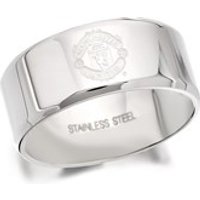 Stainless Steel Manchester United Crest Band Ring - J2190-R