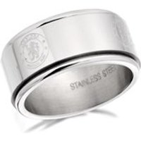 Stainless Steel Chelsea FC Spinner Ring - J2491-X