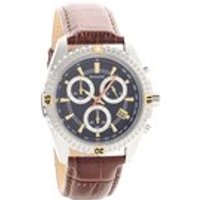 Accurist MS797NU Chronograph Brown Leather Strap Watch - W1952