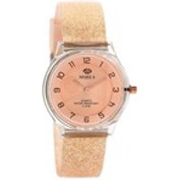 Marea 35518/14 Peach Glitter Resin Strap Watch - W7672