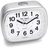 Widdop Silver Alarm Clock - C0668